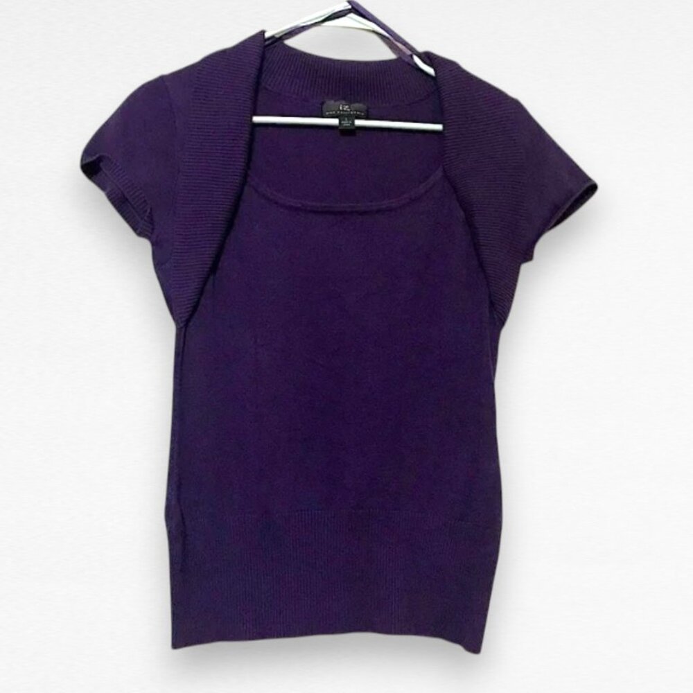 Deep Purple Knit Top